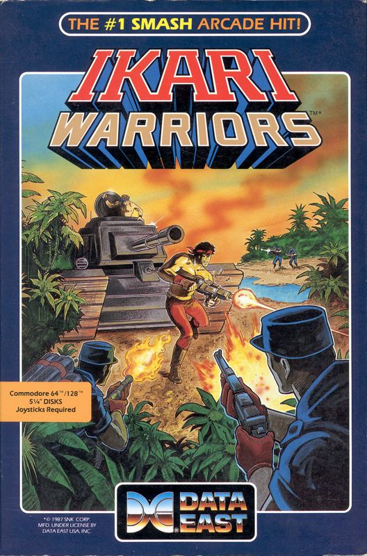 Ikari Warriors box art for Atari 7800